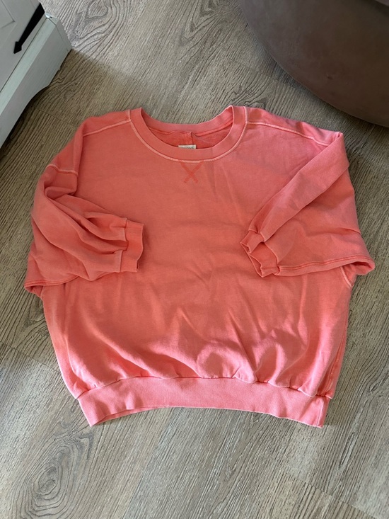 Pilcro Sweaters - Pilcro Coral Short-Sleeve Crewneck Sweater